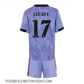 Real Madrid Lucas Vazquez #17 Udebanetrøje Børn 2022-23 Kortærmet (+ Korte bukser)